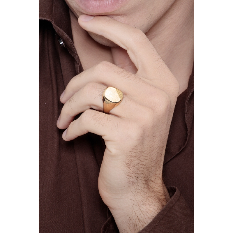 Siegelring Gelbgold 18K Herren 