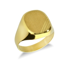 Siegelring Gelbgold 18K Herren 