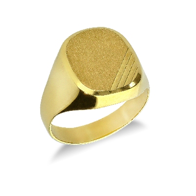 Siegelring Gelbgold 18K Herren 