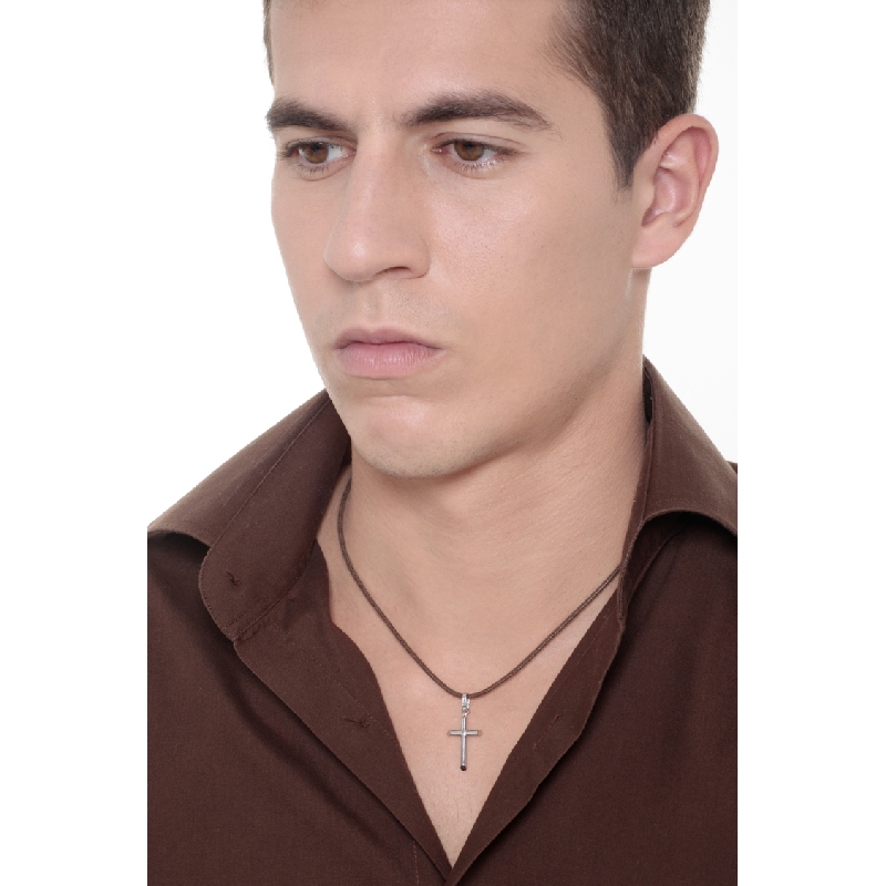 Kreuzanhänger aus Weißgold 18K