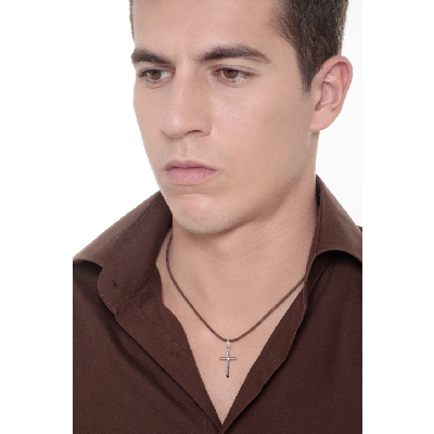 Kreuzanhänger aus Weißgold 18K