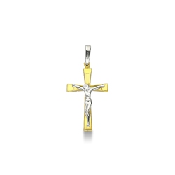 Anhänger von Jesus Weißgold Gelbgold