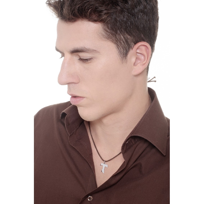 Tau-Kreuz aus 18K Weißgold Tau-Kreuz aus 18K Weißgold