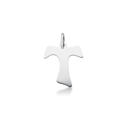 Tau-Kreuz aus 18K Weißgold