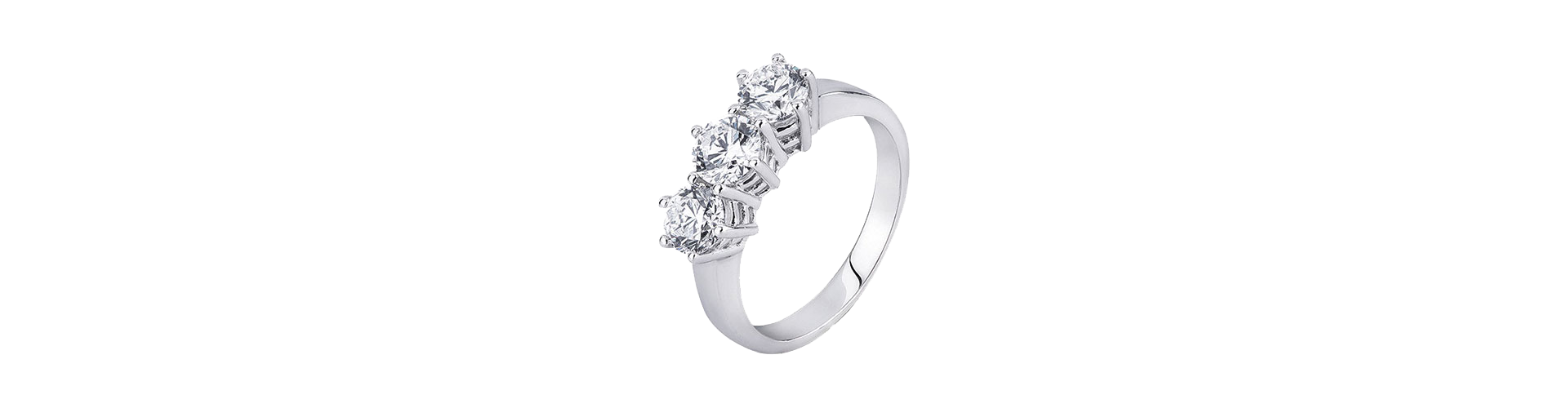 Solitär Ringe aus 750er Weißgold günstig beim Online Shop G.Valenza