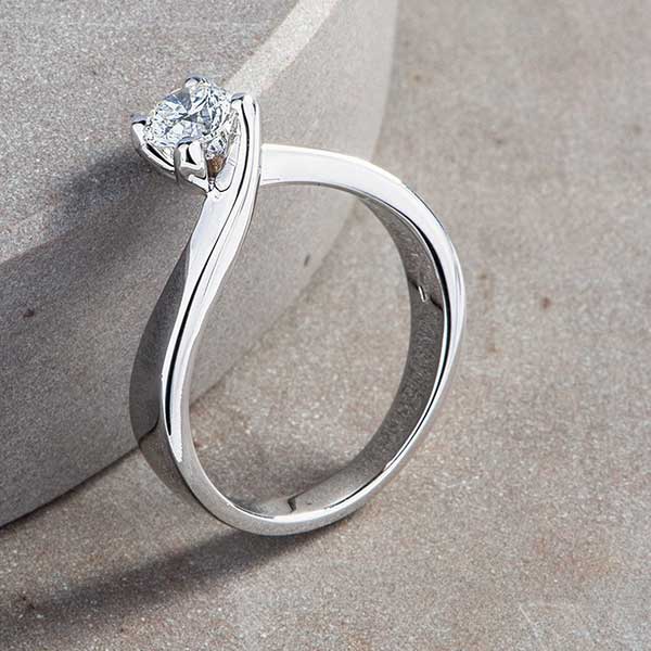 Ringschiene des Valentino-Solit&auml;rrings